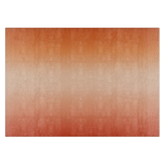 熱かわいらしグラデーション夏オレンジ&アプリコットグラデーション カッティングボード (正面)