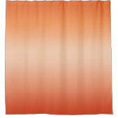 熱かわいらしグラデーション夏オレンジ&アプリコットグラデーション シャワーカーテン (正面)