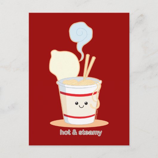 熱くて蒸し暑い ポストカード (正面)