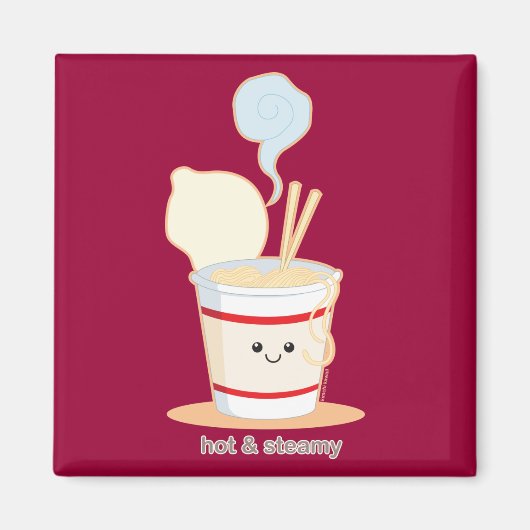 熱くて蒸し暑い マグネット (正面)