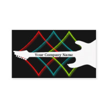 熱くポップ・アートのな色のギタービジネス