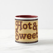 熱く及び甘いコーヒー マグカップ (中央)