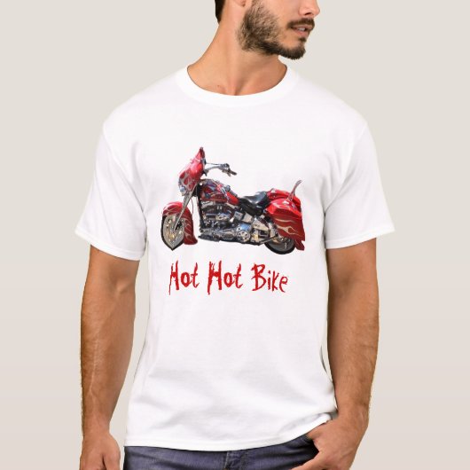 熱く熱いバイクのTシャツ Tシャツ (正面)