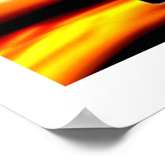 熱く燃えるアフリカの女性ファッション ポスター (角)