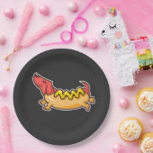 熱く犬おもしろいな犬 ペーパープレート (パーティー)