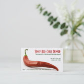 熱く赤いチリペッパー 名刺 (スタンド正面)