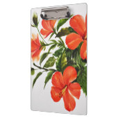 熱く赤いハイビスカス クリップボード (左)