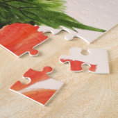 熱く赤いハイビスカス ジグソーパズル (側面)