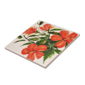 熱く赤いハイビスカス タイル (側面)