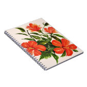 熱く赤いハイビスカス ノートブック (右側)