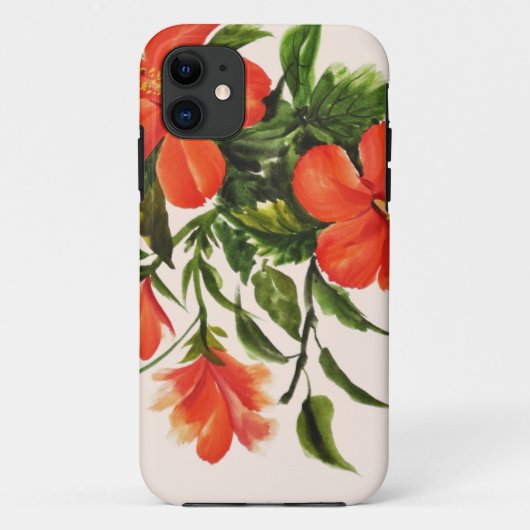 熱く赤いハイビスカス Case-Mate iPhoneケース (裏面)