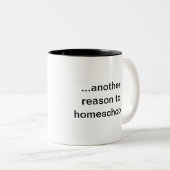 熱く、新しいコーヒー…、…家へ帰る別の理由… ツートーンマグカップ (正面右)