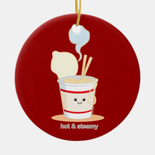 熱く、高温多湿 セラミックオーナメント (正面)