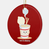 熱く、高温多湿 セラミックオーナメント (左)