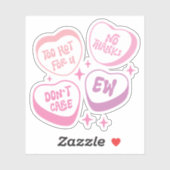 熱すぎてUに感謝していは、やめ気にて、Ew おもしろい Gir シール (シート)