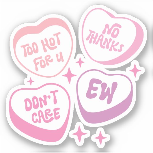 熱すぎてUに感謝していは、やめ気にて、Ew おもしろい Gir シール (正面)