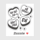 熱すぎてUに感謝していは、やめ気にて、Ew おもしろい Gir シール (シート)