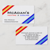 熱する冷却HVACのヒートポンプの炉交互計算 名刺 (正面/裏面)