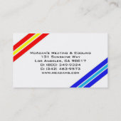 熱する冷却HVACのヒートポンプの炉交互計算 名刺 (裏面)