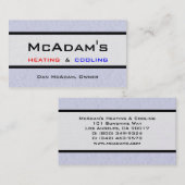 熱する冷却HVACのヒートポンプの炉交互計算Platnum 名刺 (正面/裏面)
