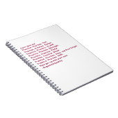 熱っぽい刺激の作家のジャーナル ノートブック (右側)