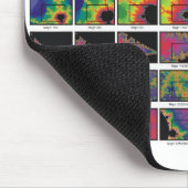 熱っぽい雰囲気のズームレンズのマウスパッド マウスパッド (コーナー)