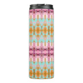 熱などをティール（緑がかった色）と梅かわいらしで旅行する タンブラー (裏面)