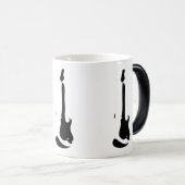 熱によって活動化させる現われるギターのマグ モーフィングマグカップ (正面右)