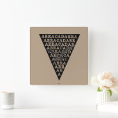 熱の防止の記号 スクエア壁時計 (ホーム)