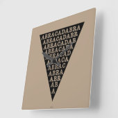 熱の防止の記号 スクエア壁時計 (傾斜)