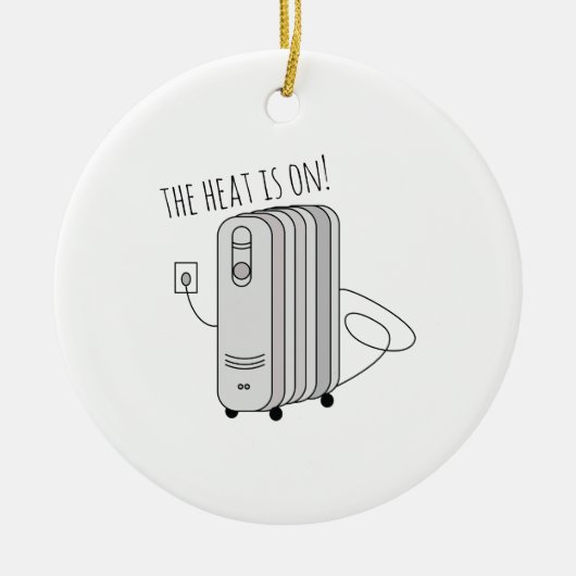 熱はついています セラミックオーナメント (正面)