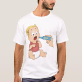 熱を出す赤ちゃん Tシャツ (正面)
