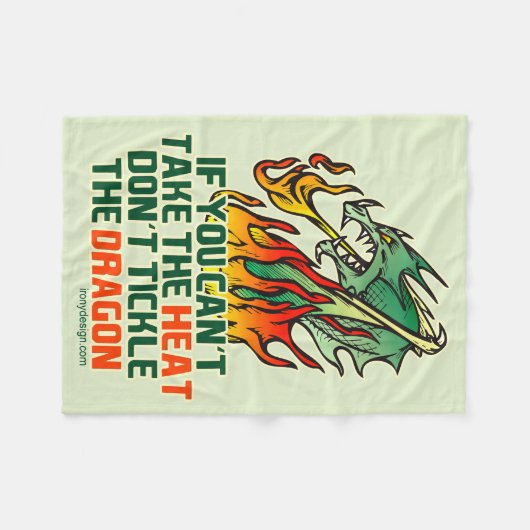 熱を取ることができなければ フリースブランケット (正面(横))