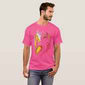 熱を帯びた二頭の馬 女性騎手 Tシャツ (正面フル)