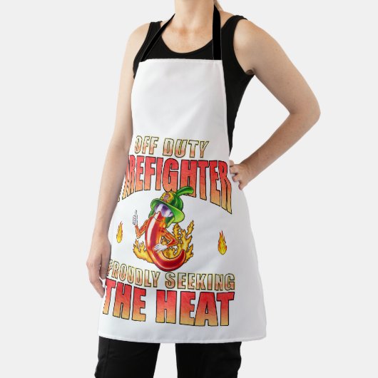 熱を求めて意気揚々と非番の消防士 エプロン (インサイチュ)