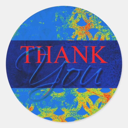 熱を求めるお礼Envelope Labelシール ラウンドシール (正面)