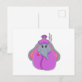 熱を測るゾウ ポストカード (正面/裏面)