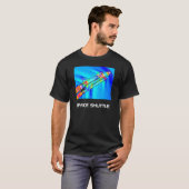 熱イメージのアトランティスのスペースシャトル Tシャツ (正面フル)