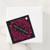 熱エレガントいピンクの渦巻きが盛つるり フェイバータグ (インサイチュ)