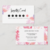 熱エレガント帯インテリア設計者 ロイヤリティカード (正面/裏面)