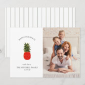 熱エレガント帯クリスマスパイナップル |写真 シーズンカード (正面/裏面)