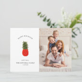 熱エレガント帯クリスマスパイナップル |写真 シーズンカード (スタンド正面)