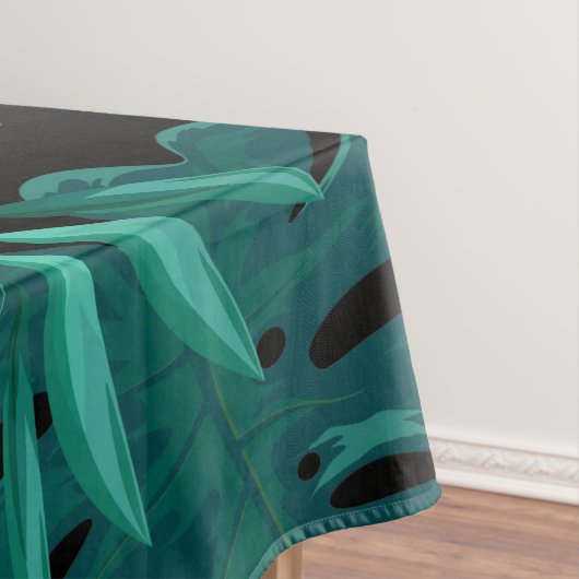 熱エレガント帯植物フローラ葉芸術| テーブルクロス (インサイチュ)