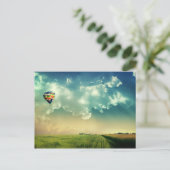 熱カスタマイズ気球 ポストカード (スタンド正面)