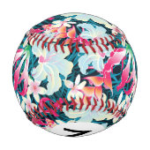 熱カラフル帯模様 野球ボール (裏面)