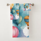 熱カラフル気球パターン バスタオルセット (インサイチュ)