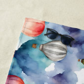 熱カラフル気球パターン。 ビーチタオル (インサイチュ)