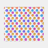 熱カラフル気球パターン フリースブランケット (正面(横))