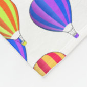 熱カラフル気球パターン フリースブランケット (角)