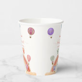 熱カラフル気球レインボーベビーシャワー 紙コップ (左)